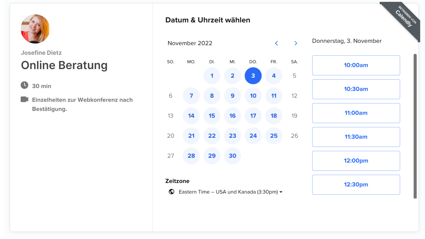 Jetzt Termin vereinbaren mit Josefine Goldschmiede